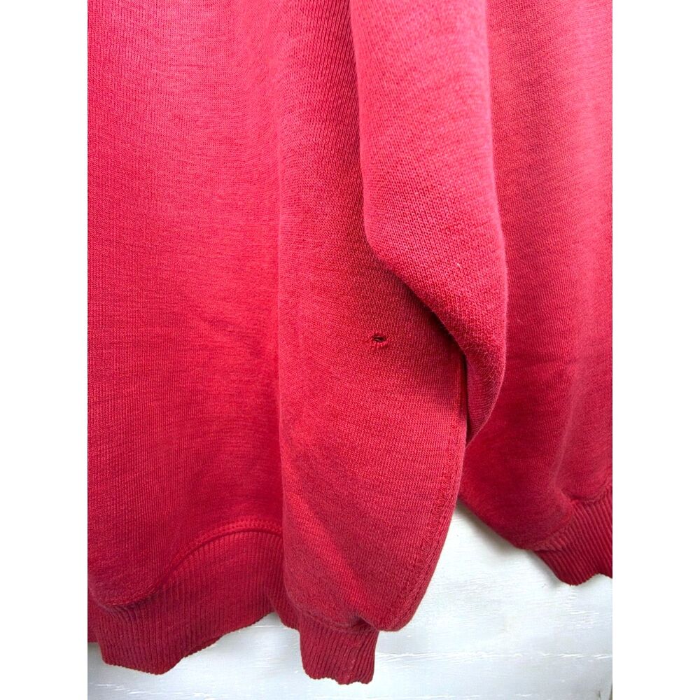 Vintage Louisville Crewneck Sweatshirt Mens L Red Cradle Sportswear Faded - Picture 7 of 11